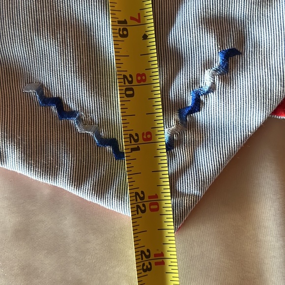 Handmade Reversible Vest Americana Colors & Embroidery - Picture 6 of 10